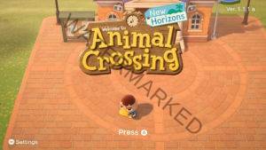 he game's title screen on version 1.1.1. a.