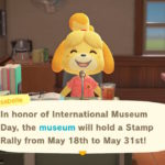 Isabelle announcing the Stamp Rally event.