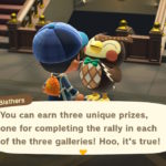 Blathers teasing that the player will be rewarded for participating in the stamp rally.