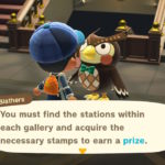 Blathers further explains the Stamp Rally event.