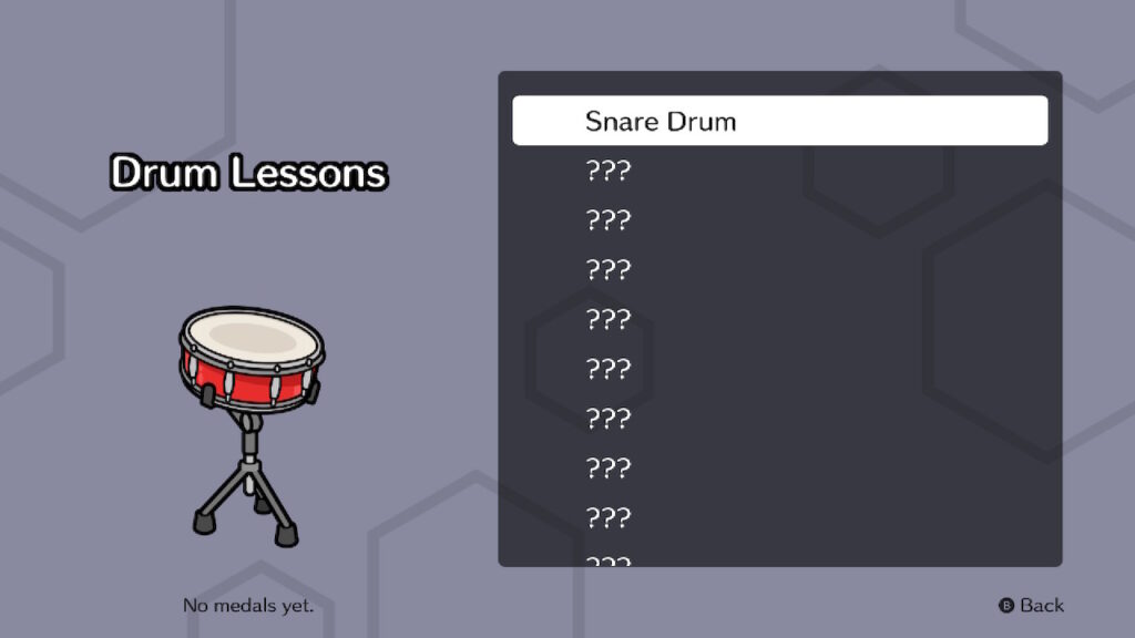 Drum Lessons is a hidden game mode that can be unlocked with significant progress in the game.