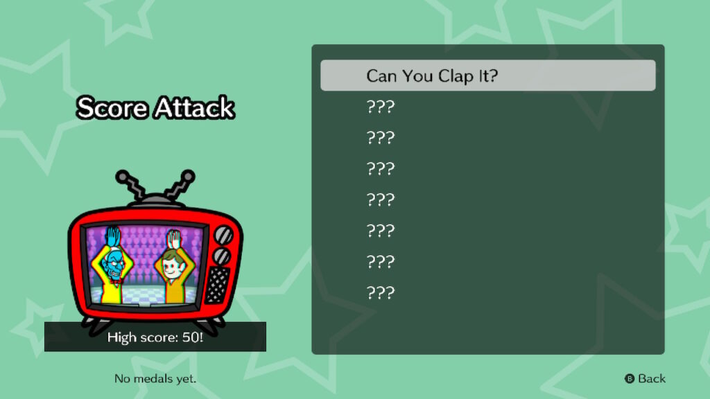 The score attack mode is one of the game's secret modes, unlockable through normal progression.